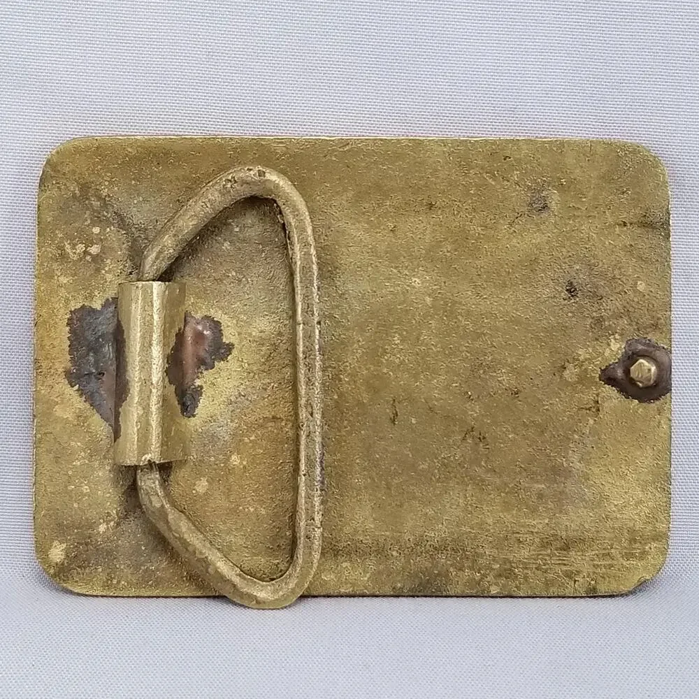 Vintage Belt Buckle Brass CA. Army National Guard ARNG Alan Helicopter‎ Chopper